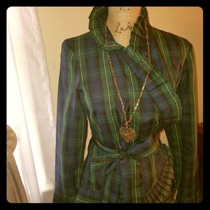 Plaid blouse!